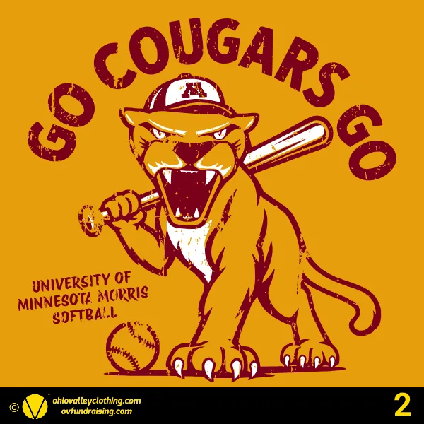 University of Minnesota Morris Softball 2026 Design 02