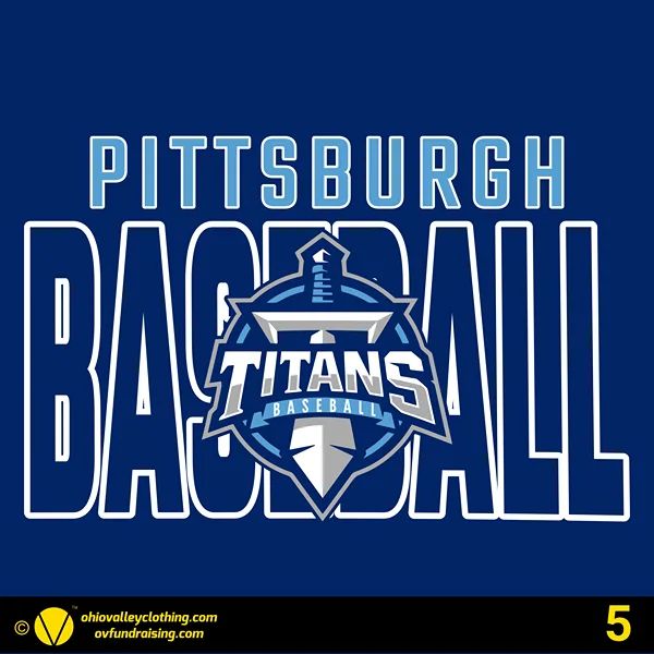 Pittsburgh Titans Baseball 2024 Design 05