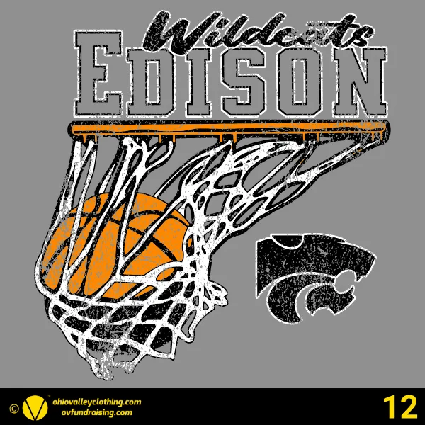 Edison Boys Basketball 2024 Design 12