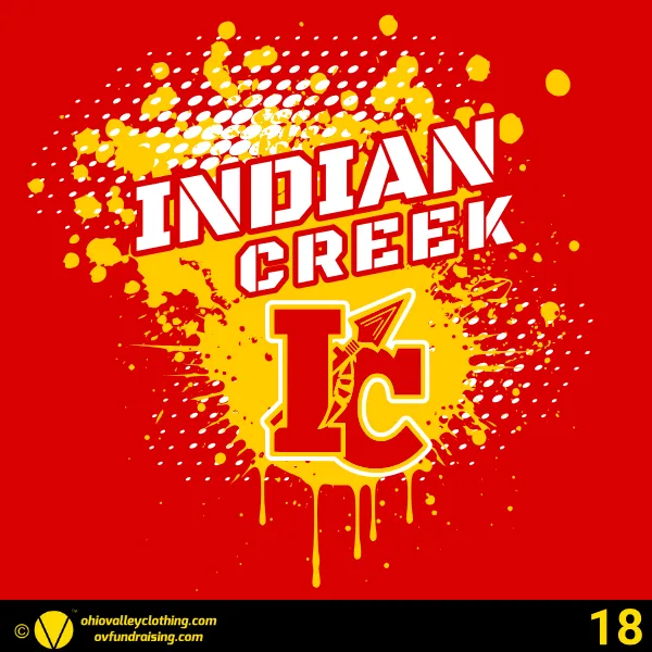 Indian Creek Middle School Football 2024 Design 18