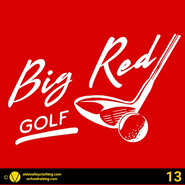 Steubenville Big Red Golf 2026 Design 13