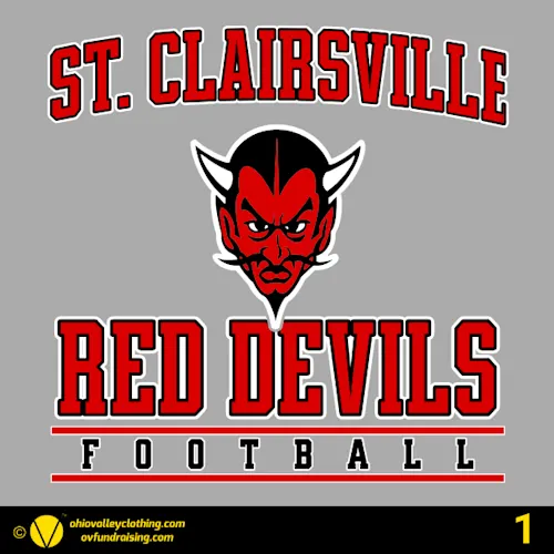 Red Devil Football Parents 2026 Fundraising Sample Designs