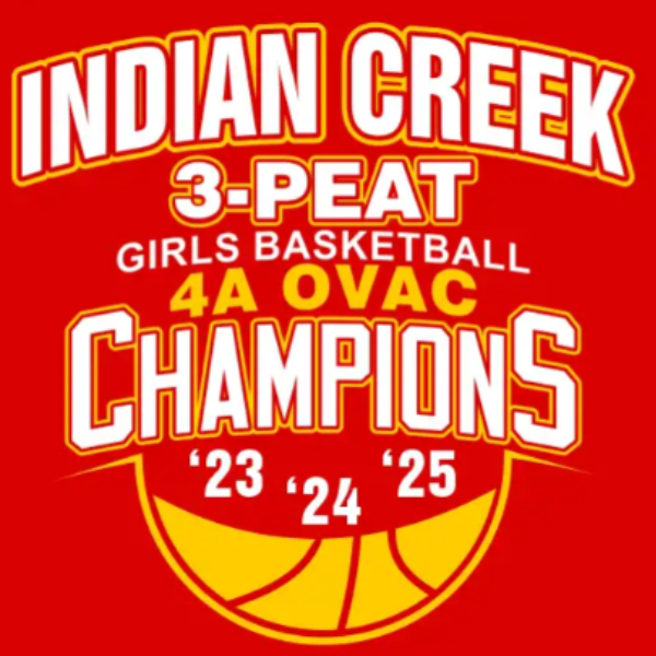 Indian Creek Girls Basketball OVAC 2025 logo