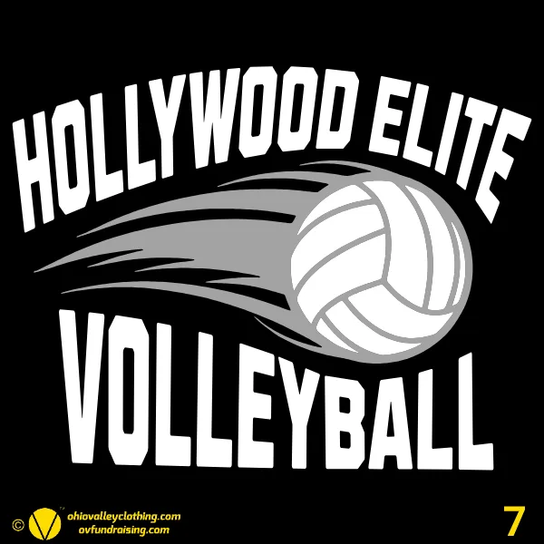Hollywood Elite Volleyball Team Shirts 2024 Design 07