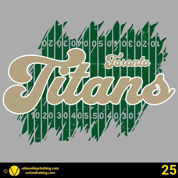 Toronto Titans Youth Football & Cheer 2026 Design 25