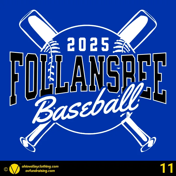 Follansbee Baseball & Softball Association 2025 Design 11
