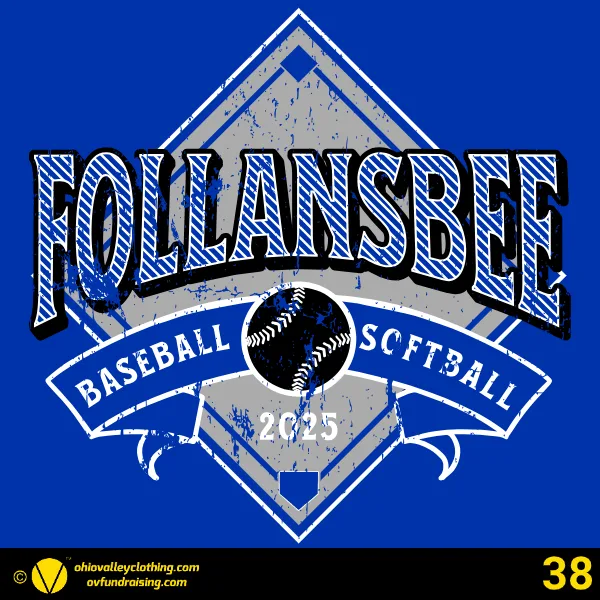 Follansbee Baseball & Softball Association 2025 Design 38