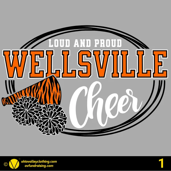 Wellsville Loud & Proud Cheer Boosters 2026 Design 01