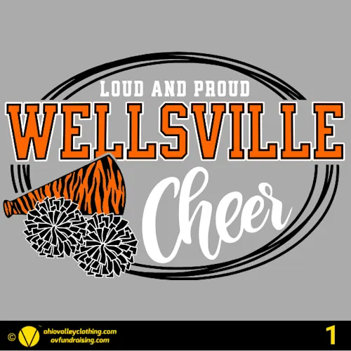 Wellsville Loud & Proud Cheer Boosters 2026 Fundraising Sample Designs