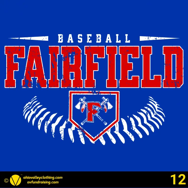 Fairfield Chiefs Baseball 2026 Design 12