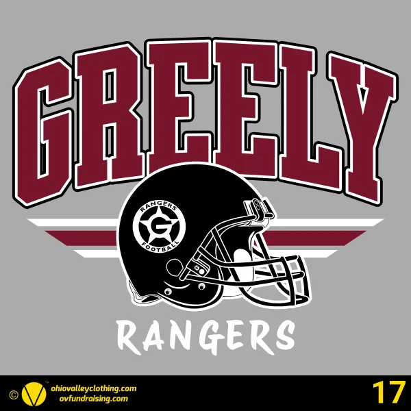 Greely Rangers Football 2026 Design 17