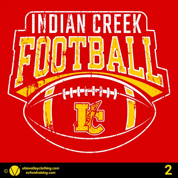 Indian Creek Football Boosters 2026 Design 02