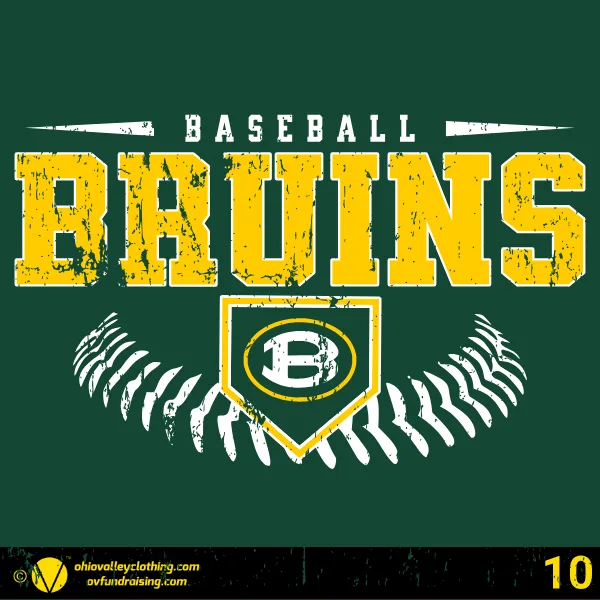 Brooke Middle School Club Baseball 2026 Design 10
