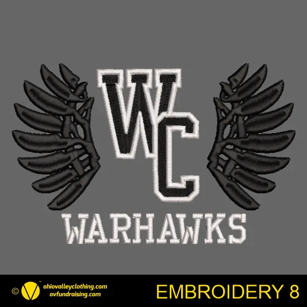 Westerville Central Football 2025 Embroidery 8
