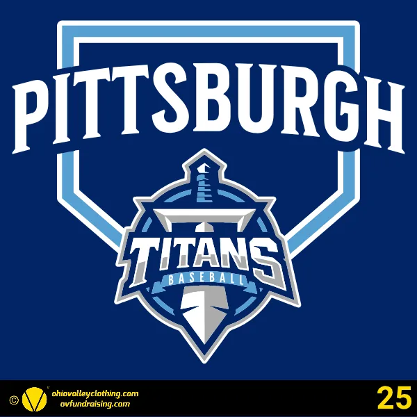 Pittsburgh Titans Baseball 2024 Design 25