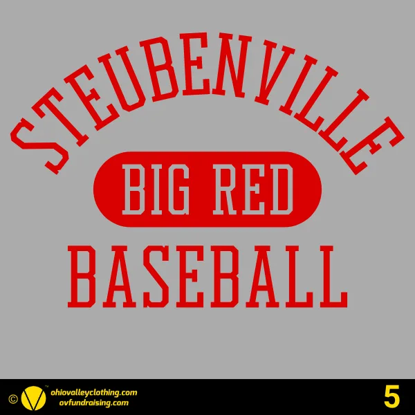 Steubenville Big Red Baseball 2026 - Design 05