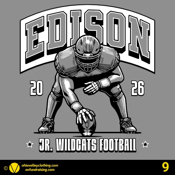 Edison Jr Wildcats Football 2026 Design 09