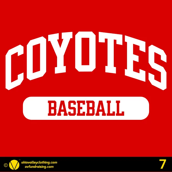 Coyotes Baseball Spring 2026 Design 07