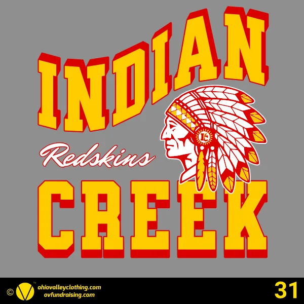 Indian Creek Football Boosters 2026 Design 31