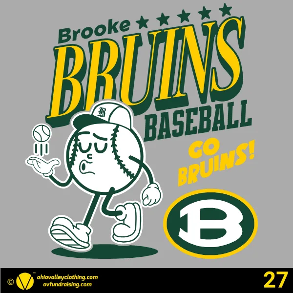 Brooke Middle School Club Baseball 2026 Design 27