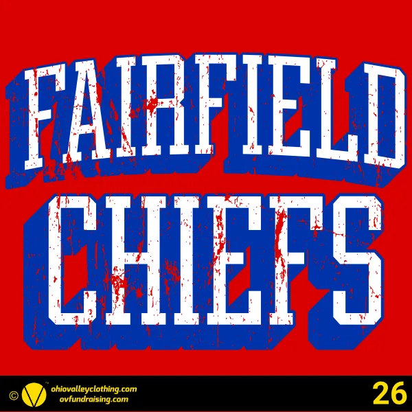 Fairfield Chiefs Baseball 2026 Design 26