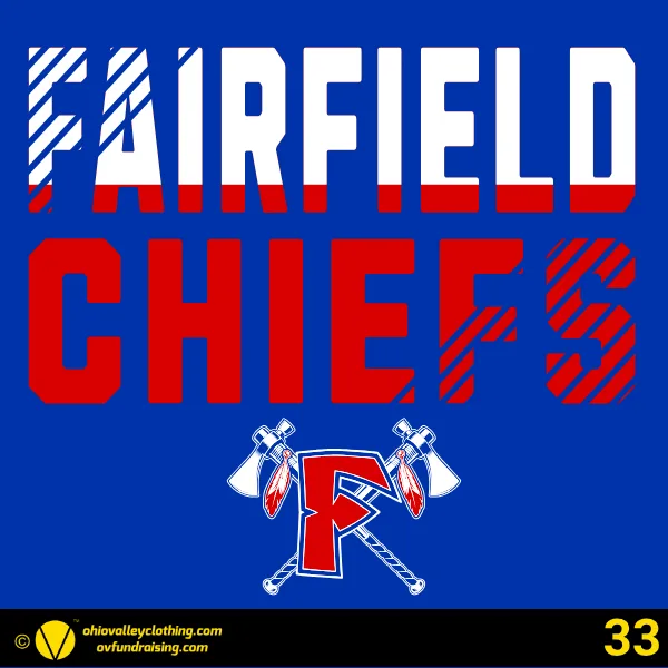 Fairfield Chiefs Baseball 2026 Design 33