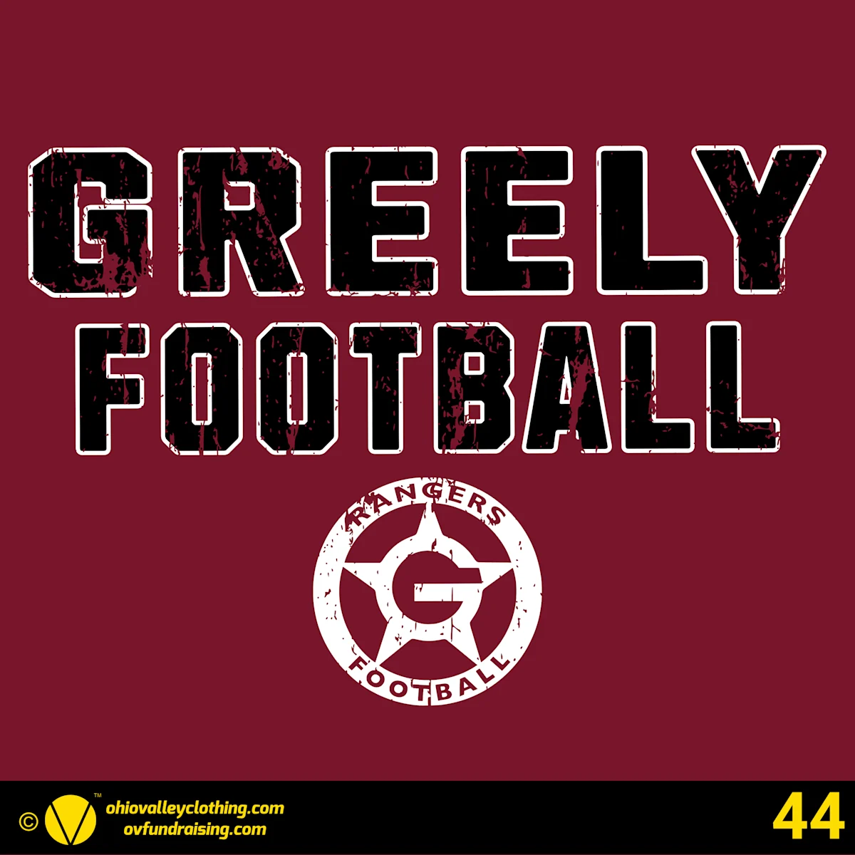 Greely Rangers Football 2026 Design 44