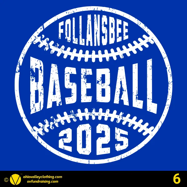 Follansbee Baseball & Softball Association 2025 Design 06