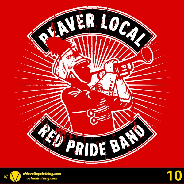 Beaver Local Red Pride Band Boosters 2026 Design 10
