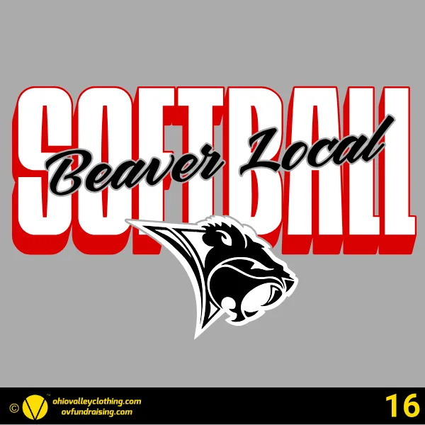 Beaver Local Softball 2026 Design 16