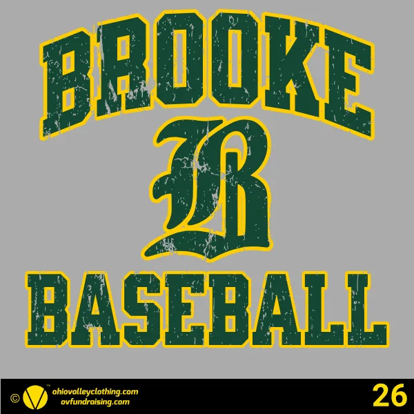 Brooke Middle School Club Baseball 2026 Design 26
