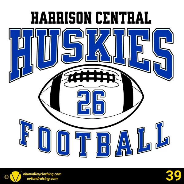 Harrison Central Huskies Football 2026 Design 39