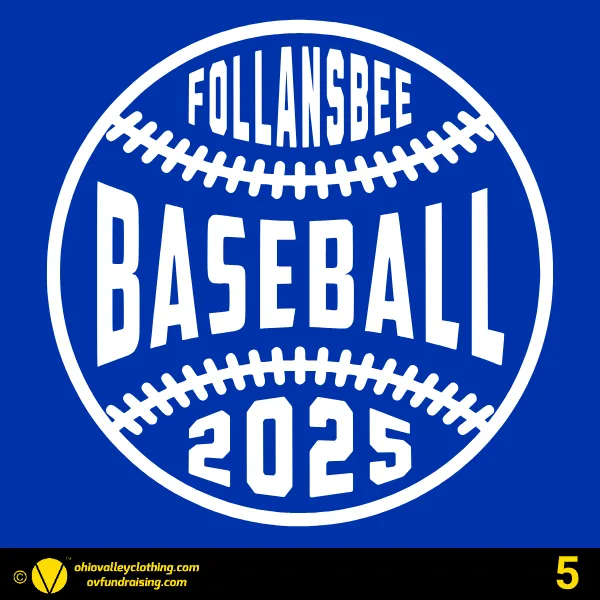 Follansbee Baseball & Softball Association 2025 Design 05