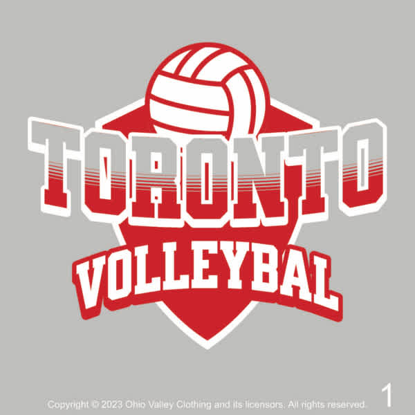 Toronto Jr. High Volleyball 2023 Fundraising Sample Designs