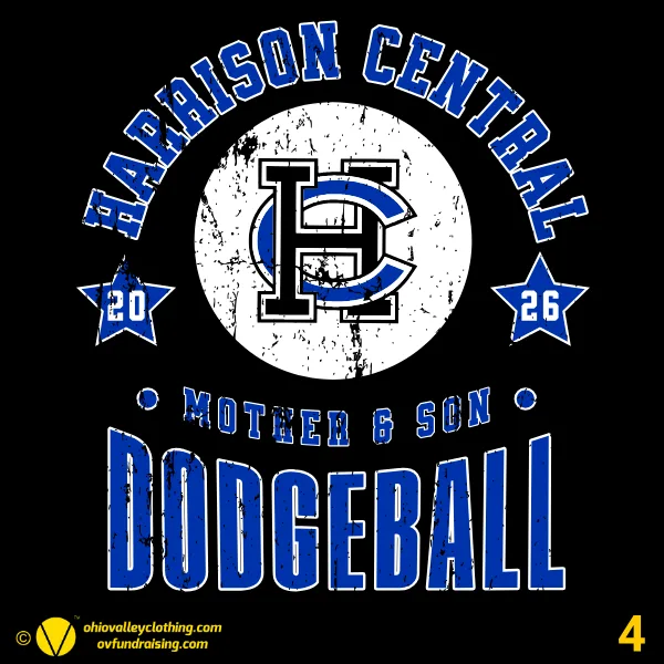 Harrison Central Mother Son Dodgeball 2026 Design 04