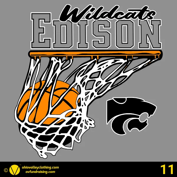 Edison Boys Basketball 2024 Design 11