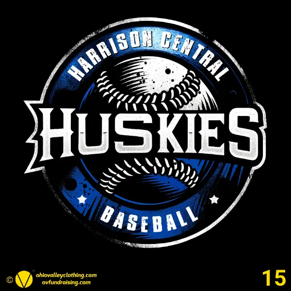 Harrison Central Youth Baseball Association 2025 Design 15