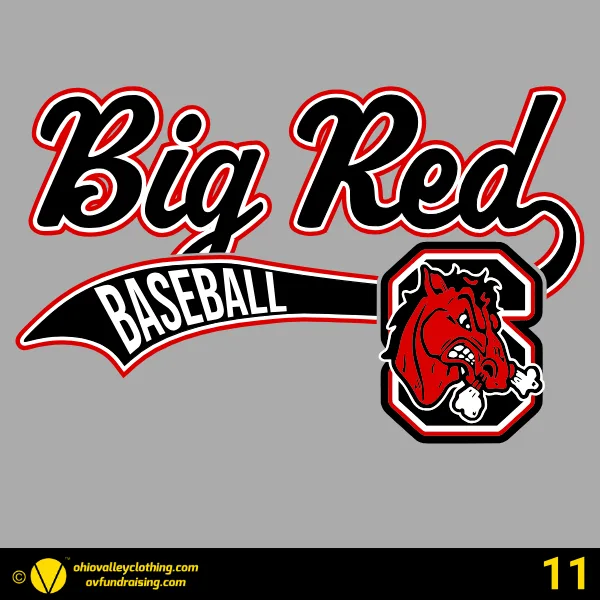 Steubenville Big Red Baseball 2026 - Design 11