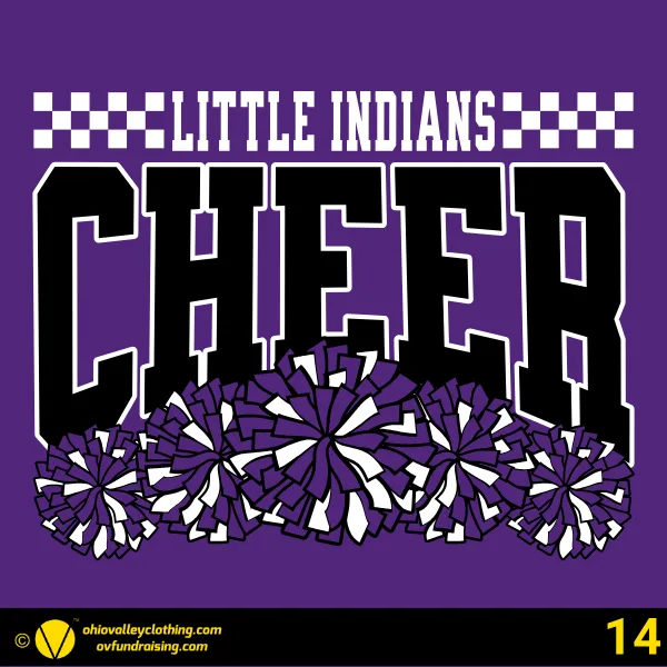 Mascoutah Little Indians Football and Cheer 2026 Design 14