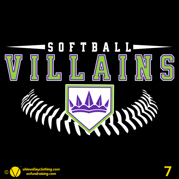 Villains Softball 2024 Fundraising Sample Designs Villains Softball 2024 Design 07
