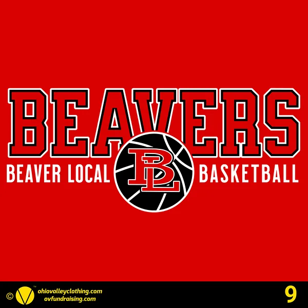 Beaver Local Boys Basketball 2024-2025 Design 09