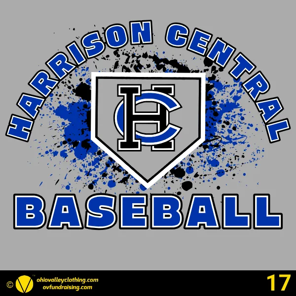 Harrison Central Youth Baseball Association 2025 Design 17