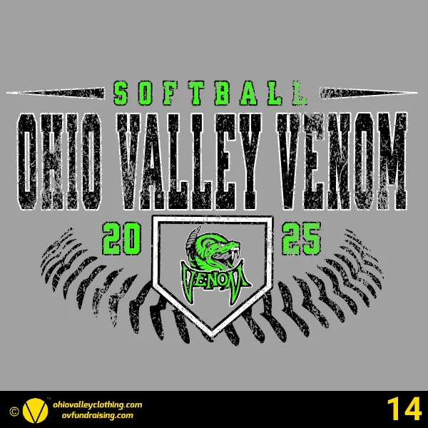 Ohio Valley Venom Softball 2024-2025 Design 14