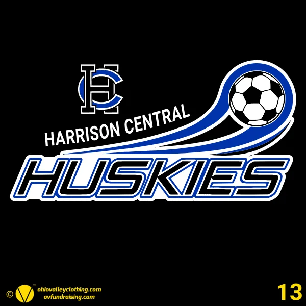 Harrison Central Huskies Soccer 2026 Design 13