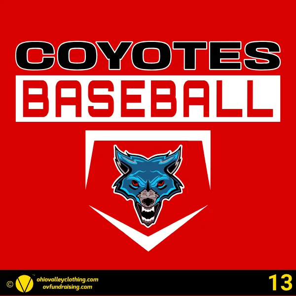 Coyotes Baseball Spring 2026 Design 13