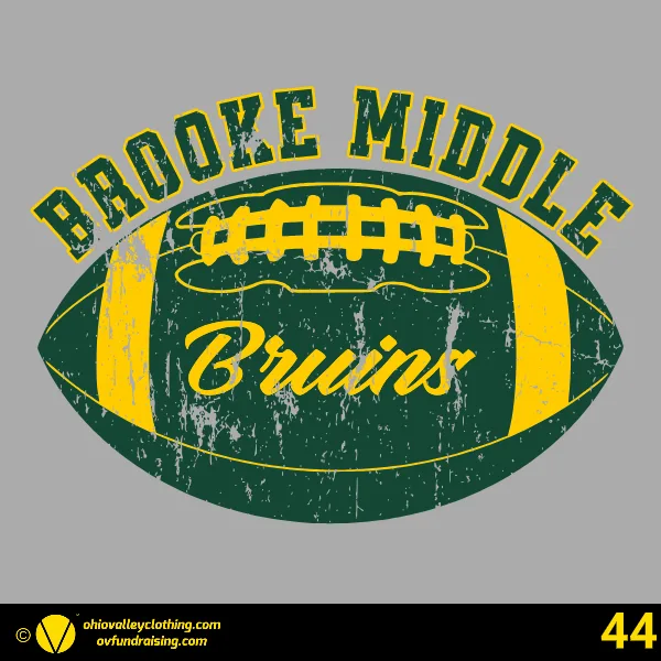 Brooke Middle School Football 2025 Design 44