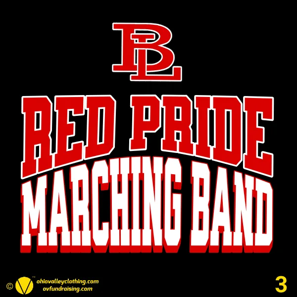 Beaver Local Red Pride Band Boosters 2024 Design 03