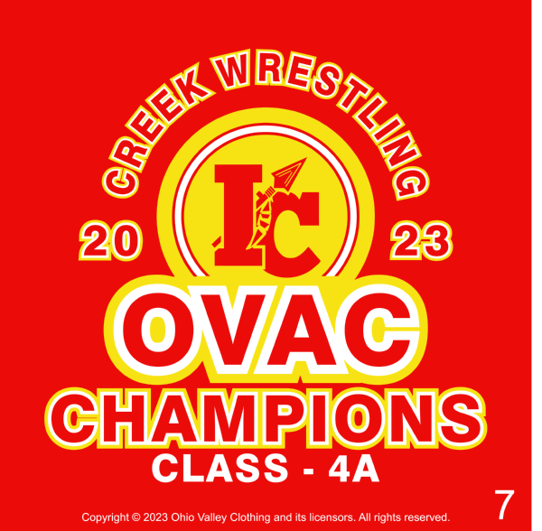 Indian Creek Wrestling 2023 OVAC Champions Design Samples Indian-Creek-Wrestling-OVAC-2023-Cmapion-Design-7