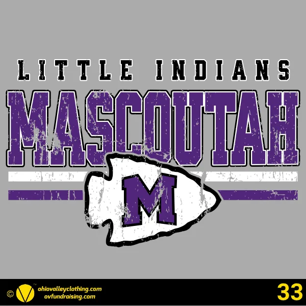 Mascoutah Little Indians Football and Cheer 2026 Design 33