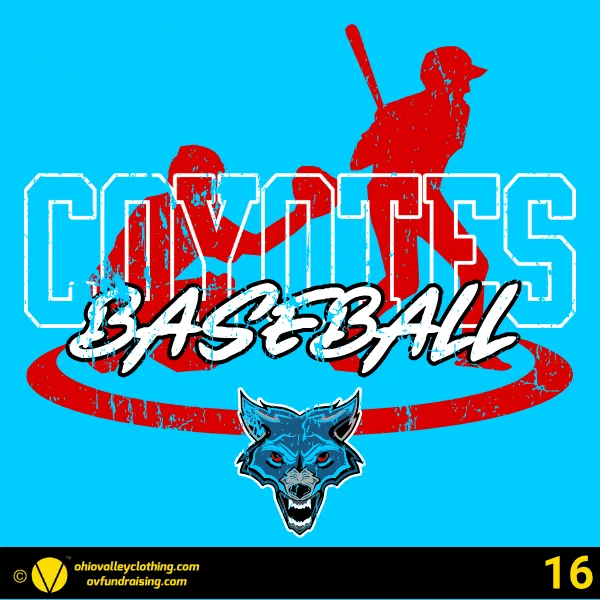 Coyotes Baseball Spring 2026 Design 16